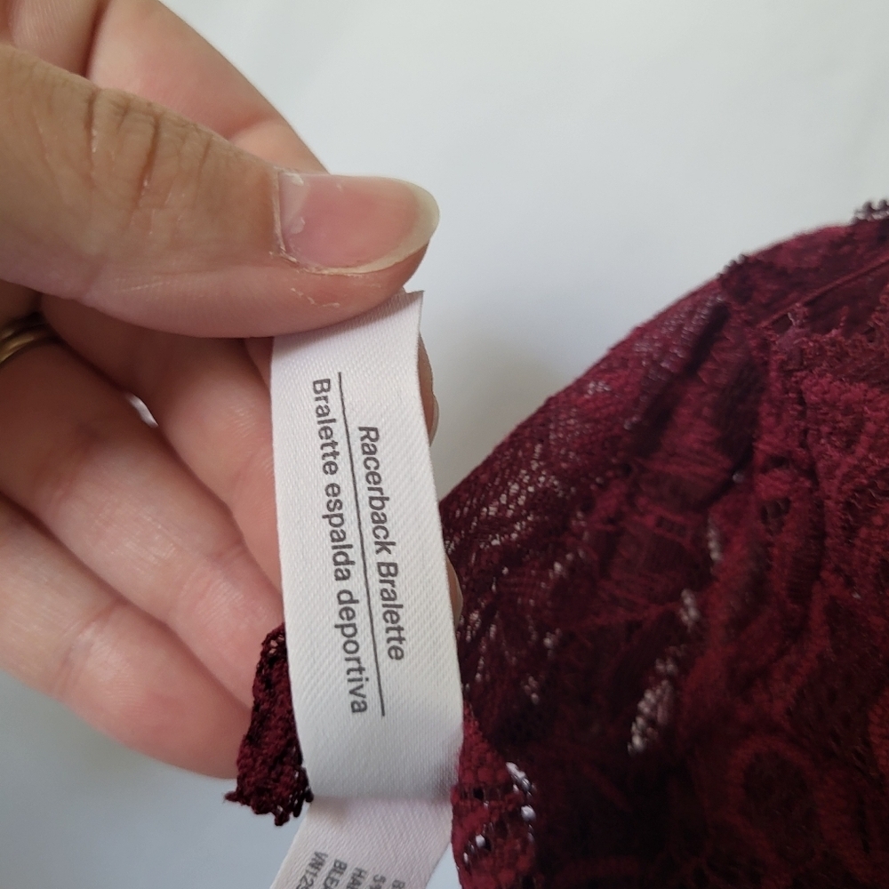 Auden L Maroon Lace Nursing Bra - Picture 9 of 11